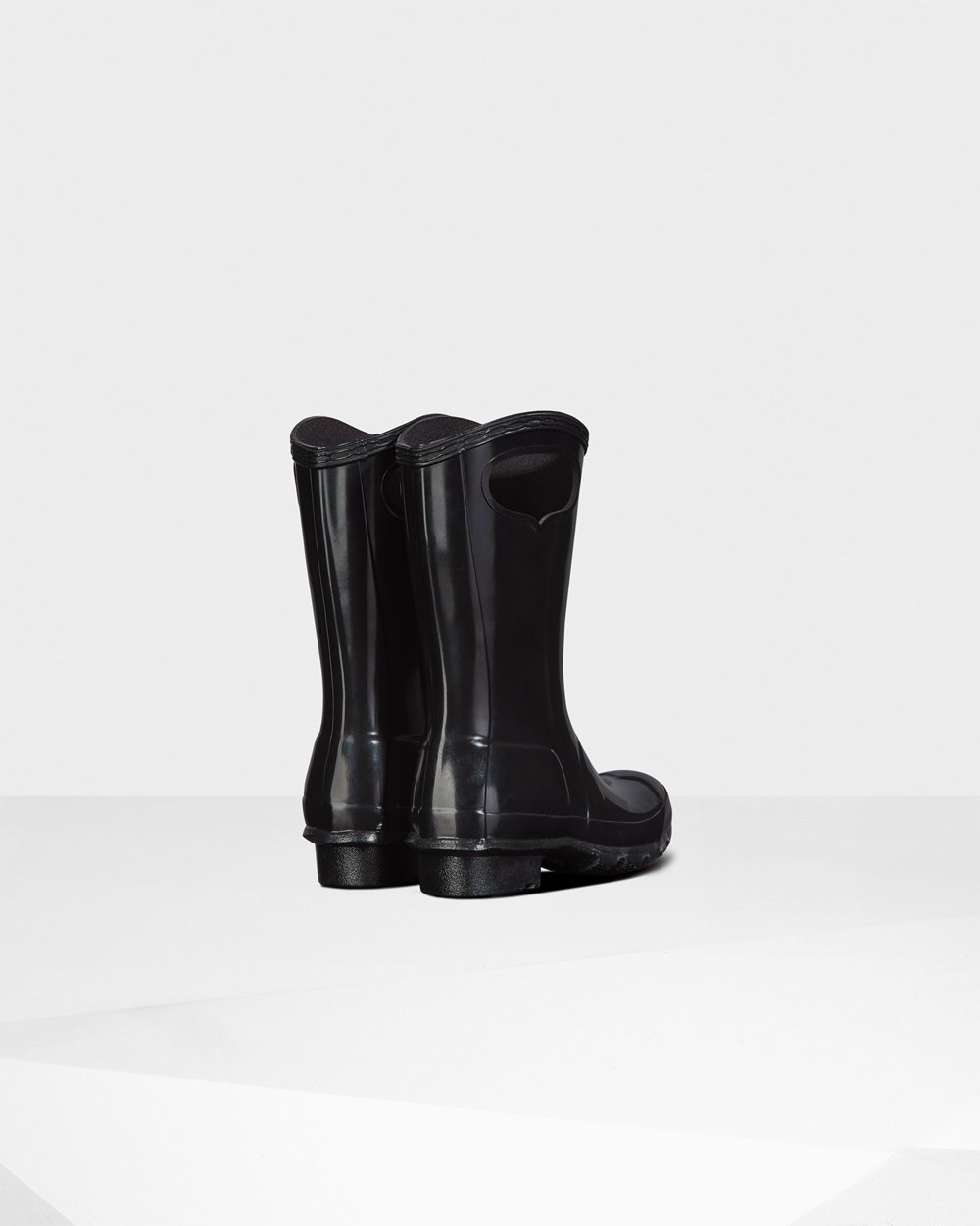 Galochas Hunter Criança Pretas - Original Big Grab Handle Gloss - 40OPEBJHQ
